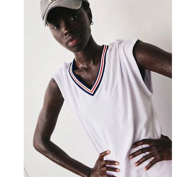 NWOT Free People Movement X Free People Towel Terry Tunic Shorts Set In White - Picture 5 of 10